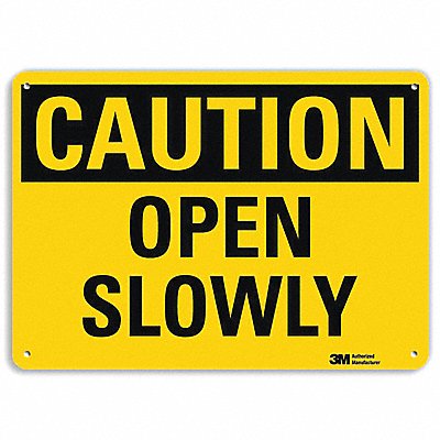 LYLE U41569RA14X10 Safety Sign 10 in x 14 in Aluminum