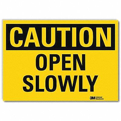 LYLE U41569RD10X7 Safety Sign 7inx10in Reflective Sheeting
