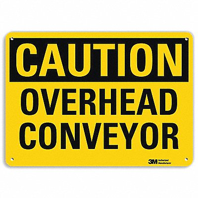 LYLE U41575RA10X7 Safety Sign 7 in x 10 in Aluminum