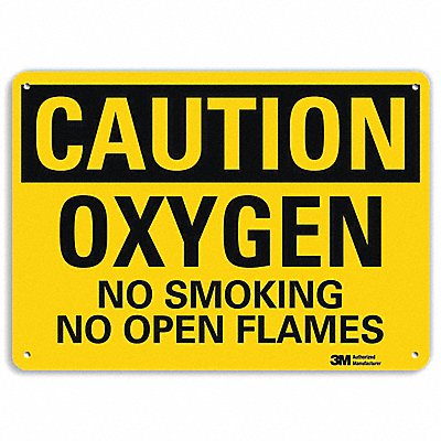 LYLE U41583RA10X7 No Smoking Sign 7 in x 10 in Aluminum