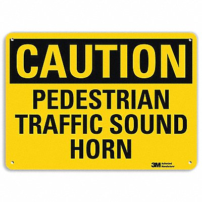 LYLE U41584RA14X10 Rflctv Pedestrian Traffic Sign 10x14in