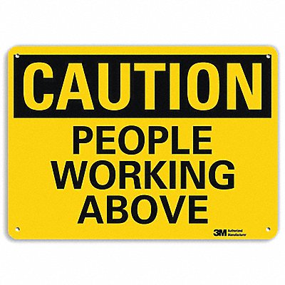 LYLE U41586RA10X7 Safety Sign 7 in x 10 in Aluminum