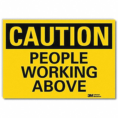 LYLE U41586RD7X5 Safety Sign 5 in x 7 in Reflective Sheeting