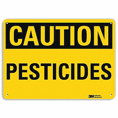 LYLE U41596NP14X10 Caution Sign 10 in x 14 in Plastic