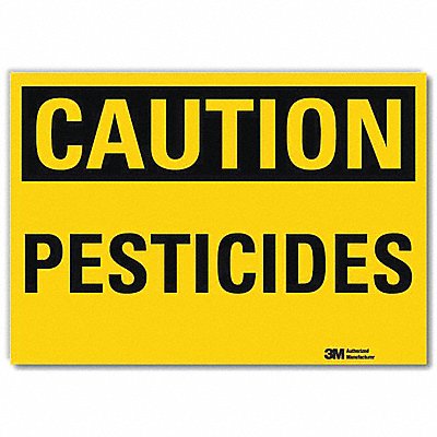 LYLE U41596RD7X5 Caution Sign 5inx7in Reflective Sheeting