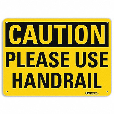 LYLE U41599RA10X7 Safety Sign 7 in x 10 in Aluminum