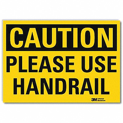 LYLE U41599RD7X5 Safety Sign 5inx7in Reflective Sheeting
