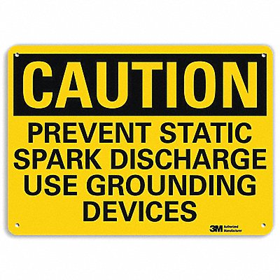 LYLE U41607RA10X7 Safety Sign 7 in x 10 in Aluminum