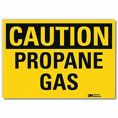 LYLE U41608RD10X7 Caution Sign 7inx10inReflective Sheeting
