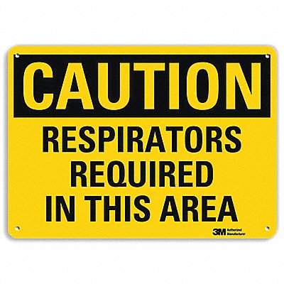LYLE U41629RA10X7 Safety Sign 7 in x 10 in Aluminum