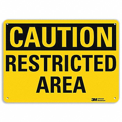 LYLE U41632NP14X10 Caution Sign 10 inx14 in Plastic