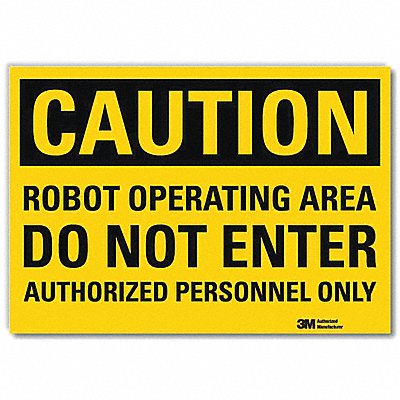 LYLE U41634RD14X10 Safety Sign 10 in x 14 in Reflective Sheeting