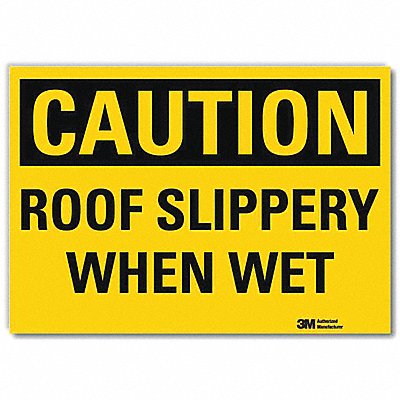 LYLE U41635RD14X10 Safety Sign 10inx14inReflective Sheeting