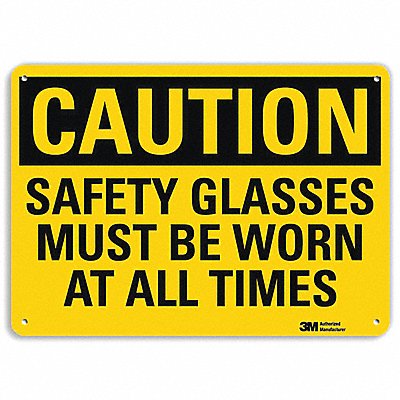 LYLE U41645RA10X7 Safety Sign 7 in x 10 in Aluminum