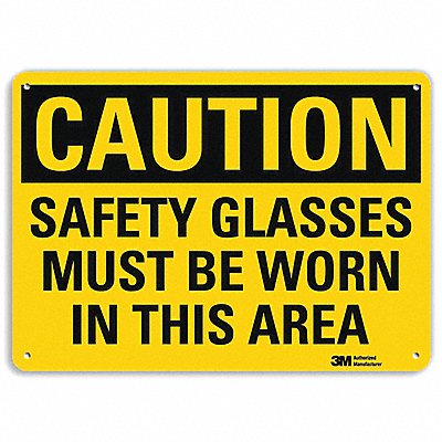 LYLE U41646RA10X7 Safety Sign 7 in x 10 in Aluminum