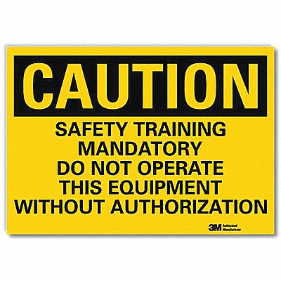 LYLE U41662RD14X10 Safety Sign 10inx14inReflective Sheeting