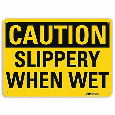 LYLE U41671RA10X7 Safety Sign 7 in x 10 in Aluminum