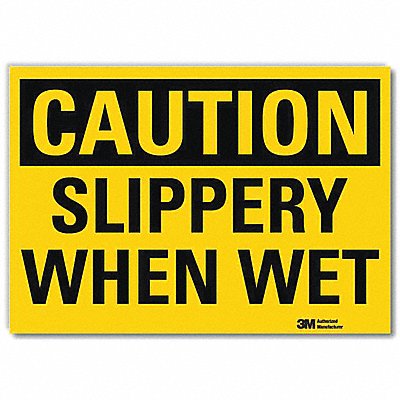 LYLE U41671RD10X7 Safety Sign 7inx10in Reflective Sheeting