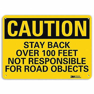 LYLE U41684NP14X10 Caution Sign 10 in x 14 in Plastic