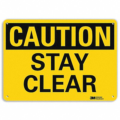 LYLE U41687RA14X10 Safety Sign 10 in x 14 in Aluminum