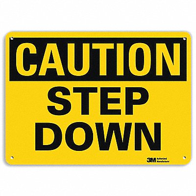 LYLE U41688RA10X7 Safety Sign 7 in x 10 in Aluminum
