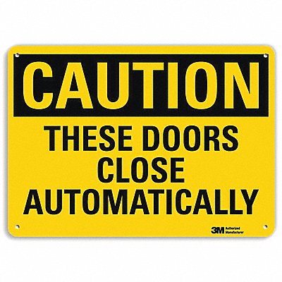 LYLE U41701RA10X7 Safety Sign 7 in x 10 in Aluminum
