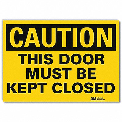 LYLE U41705RD7X5 Safety Sign 5inx7in Reflective Sheeting