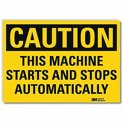 LYLE U41715RD14X10 Safety Sign 10 in x 14 in Reflective Sheeting
