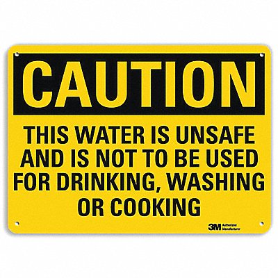 LYLE U41730RA10X7 Safety Sign 7 in x 10 in Aluminum