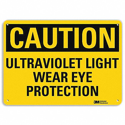 LYLE U41742RA10X7 Safety Sign 7 in x 10 in Aluminum