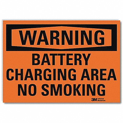 LYLE U61036RD14X10 Warning Sign 10in x 14in Reflective Sheeting