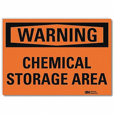LYLE U61041RD10X7 Warning Sign 7inx10inReflective Sheeting