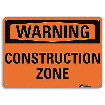 LYLE U61045NP10X7 Warning Sign 7 in x 10 in Plastic