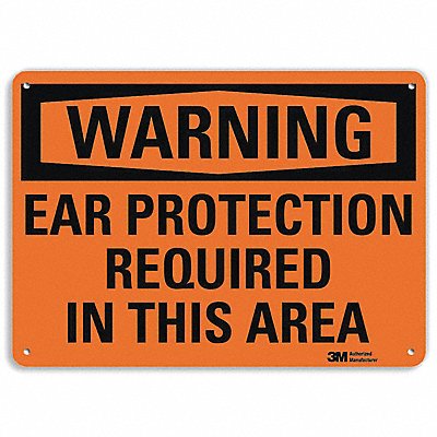 LYLE U61071NP14X10 Warning Sign 10 in x 14 in Plastic