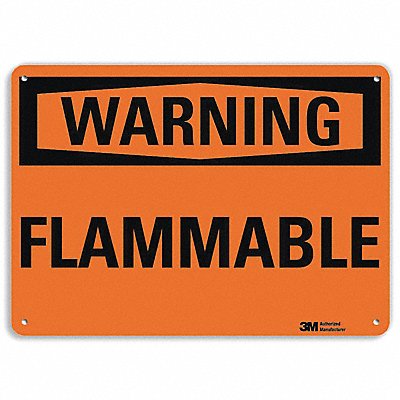 LYLE U61089NA14x10 Warning Sign 10 in x 14 in Aluminum