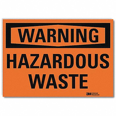 LYLE U61111RD10X7 Security Sign 7x10in Reflective Sheeting