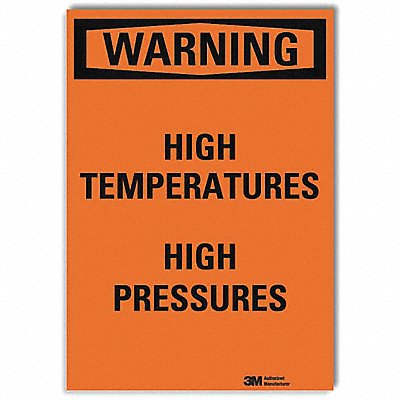 LYLE U61118RD5X7 Security Sign 7 in x 5 in Reflective Sheeting