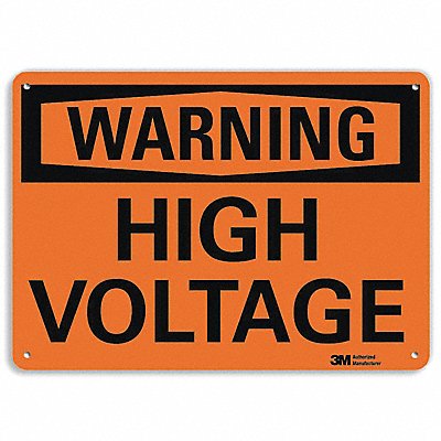 LYLE U61119NP10X7 Security Sign 7 in x 10 in Plastic