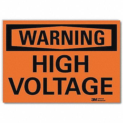LYLE U61119RD10X7 Security Sign 7x10in Reflective Sheeting