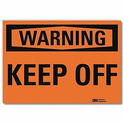 LYLE U61142RD10X7 Security Sign 7in x 10in Reflective Sheeting
