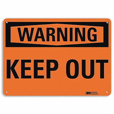 LYLE U61143NA10x7 Danger Sign 7 in x 10 in Aluminum