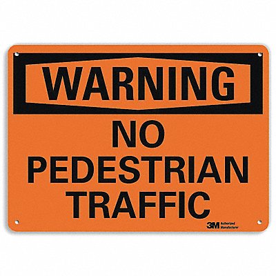LYLE U61170NA10x7 Danger Sign 7 in x 10 in Aluminum