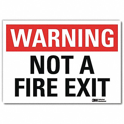 LYLE U61185RD7X5 Safety Sign 5inx7in Reflective Sheeting