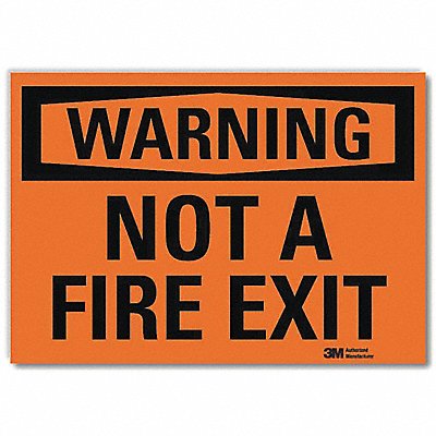 LYLE U61186RD7X5 Security Sign 5x7in Reflective Sheeting