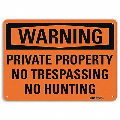 LYLE U61204NP10X7 Security Sign 7 inx10 in Plastic