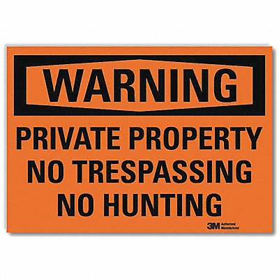 LYLE U61204RD14X10 Security Sign 10inx14inReflective Sheeting