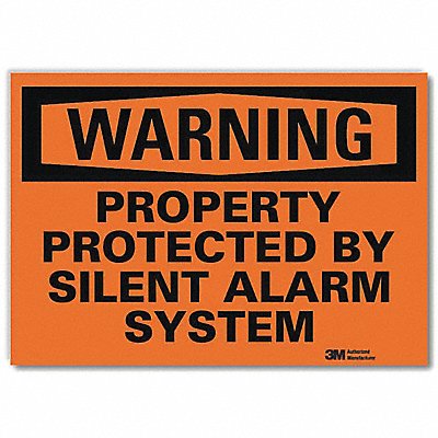 LYLE U61209RD10X7 Security Sign 7x10in Reflective Sheeting