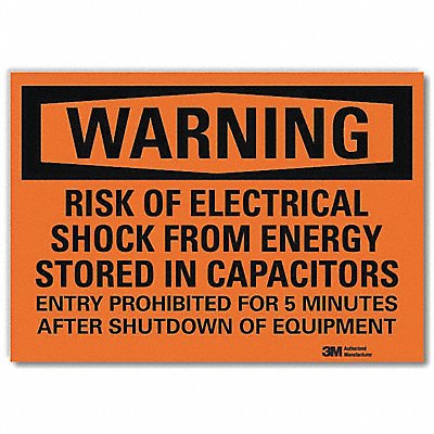 LYLE U61217RD10X7 Security Sign 7in x 10in Reflective Sheeting