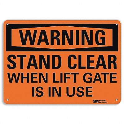 LYLE U61226NP10X7 Security Sign 7 in x 10 in Plastic