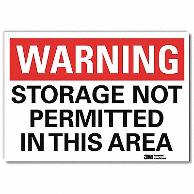 LYLE U61230RD7X5 Warning Sign 5inx7in Reflective Sheeting